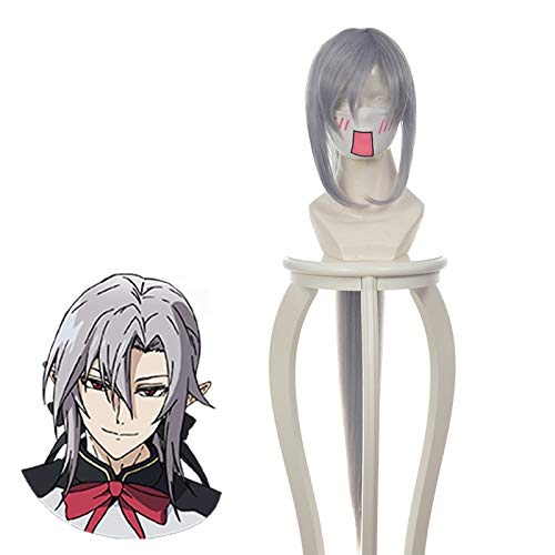 Seraph des Endes Ferid Bathory Cosplay Perücke 100 cm lang gerade gerade hitzebeständige synthetische Haarperücke Anime Kostüm Party Perücke grau Seraph des Endes Ferid Bathory Cosplay Perücke 100 cm lang gerade gerade hitzebeständige synthetische Haarperücke Anime Kostüm Party Perücke grau von YHWW