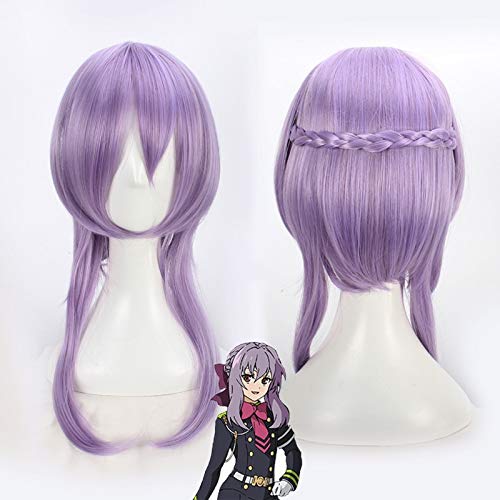 Seraph des Endes Hiiragi Shinoa Cosplay Perücken Hellpurpurne hitzebeständige Kunsthaar Perucas Cosplay Perücke + Perückenkappe Seraph des Endes Hiiragi Shinoa Cosplay Perücken Hellpurpurne hitzebeständige Kunsthaar Perucas Cosplay Perücke + Perückenkappe von YHWW