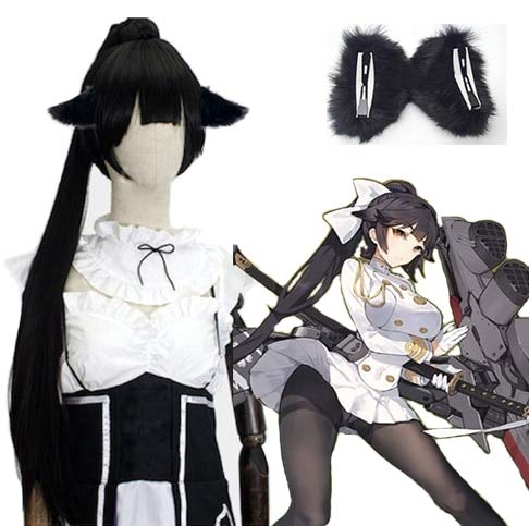 Spiel Azur Lane Cosplay Atago und Takao Cosplay Perücken Frauen Haare Halloween Karneval Azur Lane Cosplay Perücken Frauen synthetische Perücken Takao Full Sets von YHWW