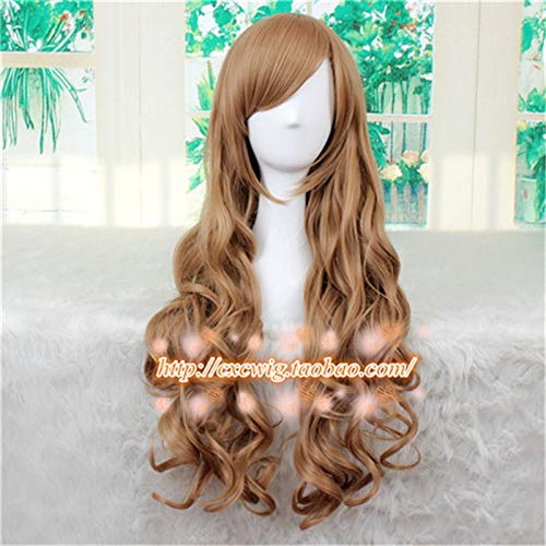 TIGER DRAGON Toradora! Aisaka Taiga Cosplay Perücken Langes helles lockiges gewelltes hitzebeständiges synthetisches Haar Perucas Cosplay Perücke TIGER DRAGON Toradora! Aisaka Taiga Cosplay Perücken Langes helles lockiges gewelltes hitzebeständiges synthetisches Haar Perucas Cosplay Perücke von YHWW