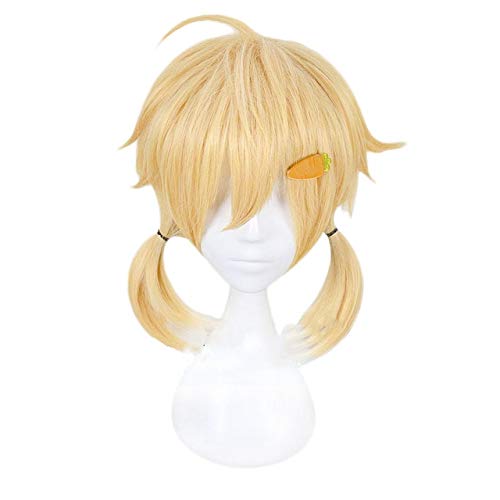 Vocaloid Cosplay Perücken Kagamine Rin/Ren Cosplay Perücke Hitzebeständige synthetische Perücke Halloween Karneval Party Frauen von YHWW