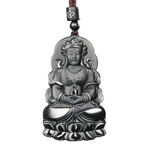 YHYQiFei Hetian Jade, natürlicher Nephrit, Jade, Quan Yin, Amulett, handgeschnitzt, Glücksamulett, Jadeschmuck, chinesisches Feng Shui, Hetian Jade, Anhänger aus Hettianjade, natürlicher Nephrit, Jade von YHYQiFei