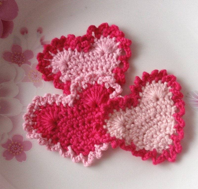 3 Gehäkelte Herzen Yh -118-02 3 Gehäkelte Herzen Yh -118-02 von YHcrochet