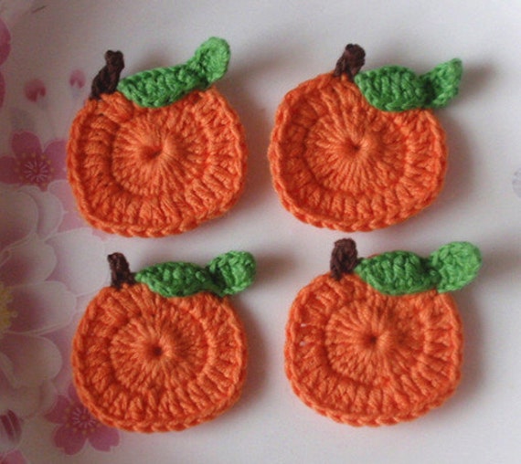 4 Gehäkelte Kürbisse in Orange, Grün, Braun Yh - 042-02 4 Gehäkelte Kürbisse in Orange, Grün, Braun Yh - 042-02 von YHcrochet