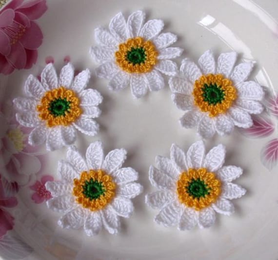 5 Häkelblumen in 1-3/4 Zoll Yh-043 5 Häkelblumen in 1-3/4 Zoll Yh-043 von YHcrochet
