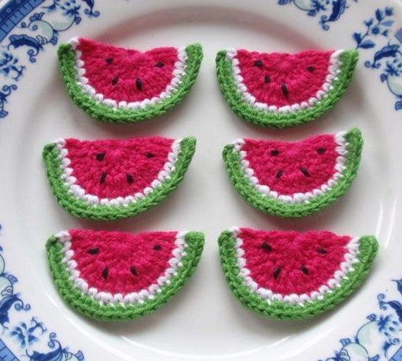 6 Gehäkelte Wassermelonen Yh - 036 6 Gehäkelte Wassermelonen Yh - 036 von YHcrochet
