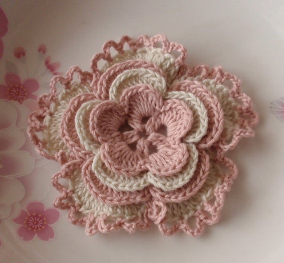 Größere Häkelblume in 3-1/4 Zoll Yh-136 Größere Häkelblume in 3-1/4 Zoll Yh-136 von YHcrochet