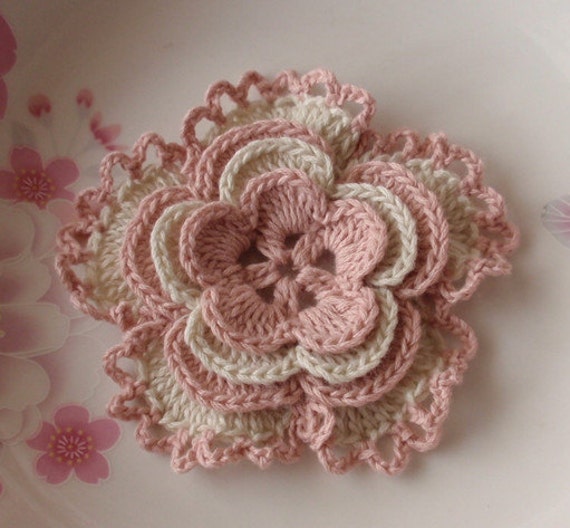 Größere Häkelblume in 3-1/4 Zoll Yh-136 Größere Häkelblume in 3-1/4 Zoll Yh-136 von YHcrochet