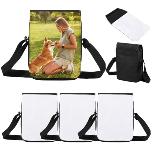 YHomU Sublimations-Brieftaschentaschen, Sublimations-Blanko-Taschen für Heimwerker und zur Aufbewahrung von Gegenständen, Sublimationsrucksack, Schultertasche, Umhängetasche, Rohlinge für kostenlose von YHomU