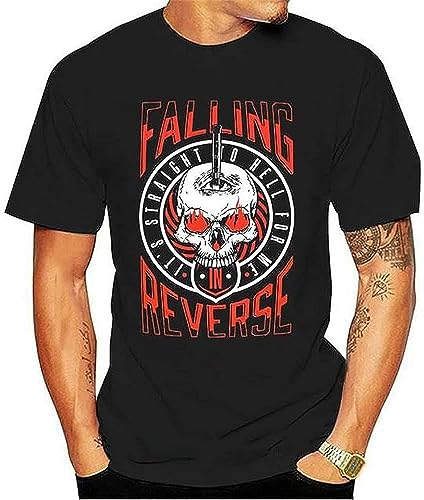 Falling in Reverse Straight to Hell Shirt T-Shirt Tshirt Cotton T-Shirt Fashion T Shirt Black M Falling in Reverse Straight to Hell Shirt T-Shirt Tshirt Cotton T-Shirt Fashion T Shirt Black M von YI JAN