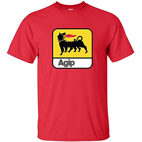 Mens T-Shirt Agip Oilrolium Gas Station Service Station Car Automotive Race Racin Outdoor Graphic T-Shirt Red XXL XL Mens T-Shirt Agip Oilrolium Gas Station Service Station Car Automotive Race Racin Outdoor Graphic T-Shirt Red XXL XL von YI JAN
