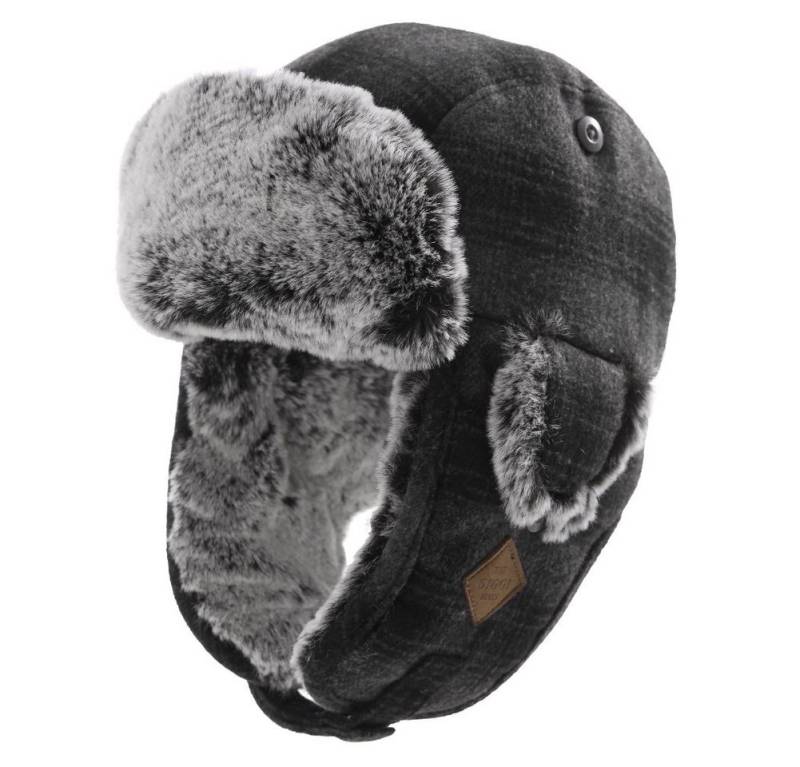 YI Fellimitatmützen Warme Fliegermütze Wintermütze mit Ohrenklappen weiche Trappermütze von YI