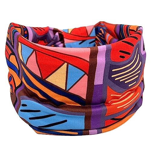 Bedruckte Haarbänder für Damen, Yoga, Workout, Sport, modisches breites Stirnband, afrikanisches Stirnband, dehnbares Kopfband, breites elastisches Stirnband, afrikanisches Stirnband, von YIAGXIVG