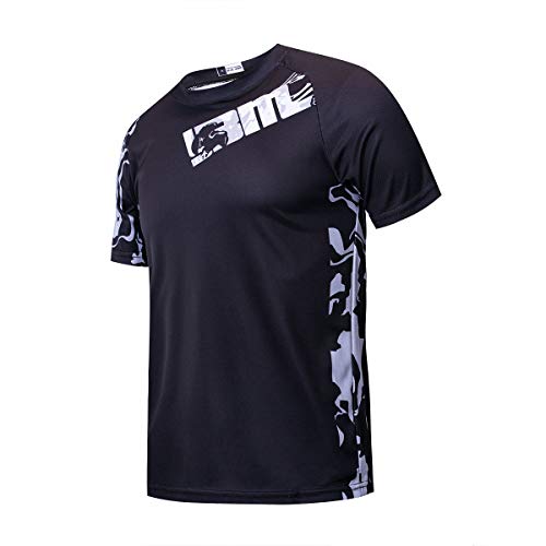 Herren Radtrikot Kurzarm Mountainbike Shirt Bike Shorts Atem Schnelltrocknend Herren Radtrikot Kurzarm Mountainbike Shirt Bike Shorts Atem Schnelltrocknend von YIBIMOTTO