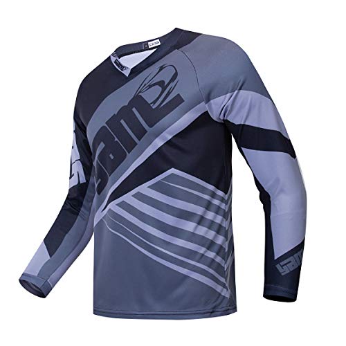 Trikot Herren Langarm Mountainbike Shirt Downhill Bekleidung Fahrradtrikot Atem Schnelltrocknend Trikot Herren Langarm Mountainbike Shirt Downhill Bekleidung Fahrradtrikot Atem Schnelltrocknend von YIBIMOTTO