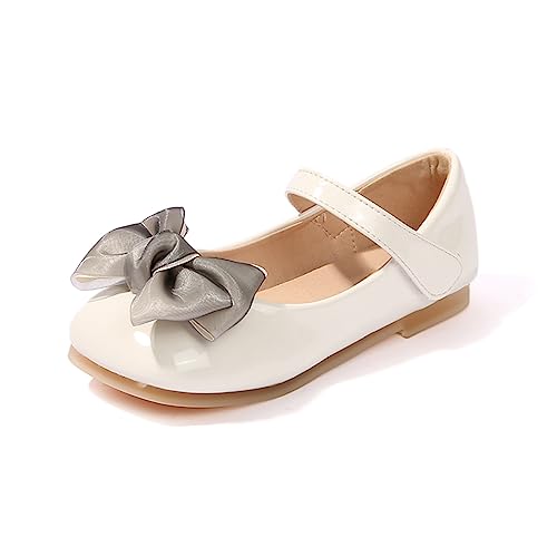 YIBLBOX Kleinkind Mädchen Kleid Schuhe Mary Jane Ballett Flats Kleinkind Kleines Kind Hochzeit Party Blumenmädchen Schuhe von YIBLBOX