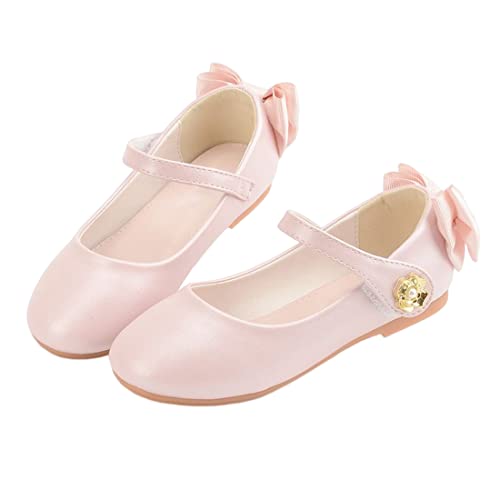 YIBLBOX Mädchen Ballett Flats Bogen Ballerina Mary Jane Prinzessin Brautkleid Schuhe von YIBLBOX