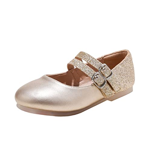 YIBLBOX Mädchen Glitter Ballett Flats Ballerina Mary Jane Prinzessin Brautkleid Schuhe für Kleinkind/kleines Kind von YIBLBOX