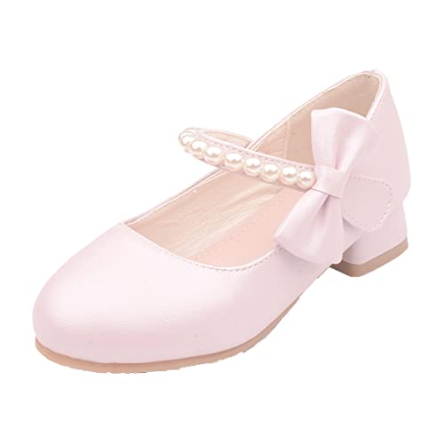 YIBLBOX Mädchen Mary Jane Kleid Schuhe Niedrig Hohe Einfache Casual Ballett Flats mit Perle Tanzschuhe für Kinder Kleinkind von YIBLBOX