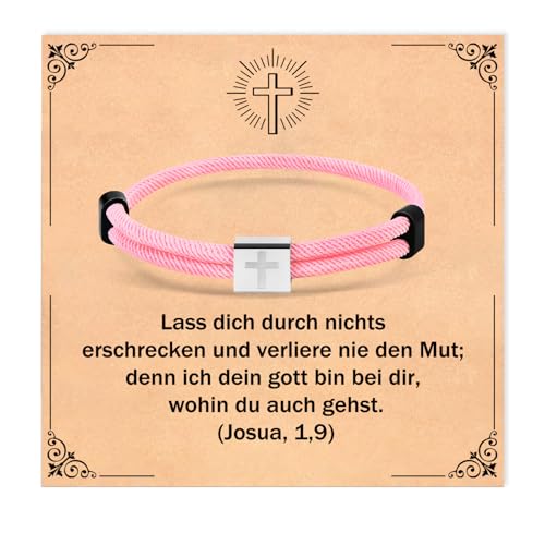 YIBONIKA Kreuz Armband für Mädchen, Jesus Armband Christliche Geschenke, Cross Geschenkideen Taufe Geburtstagsgeschenke für Teenager Tochter Enkelin Konfirmation Erstkommunion Ostern Christentum Deko von YIBONIKA
