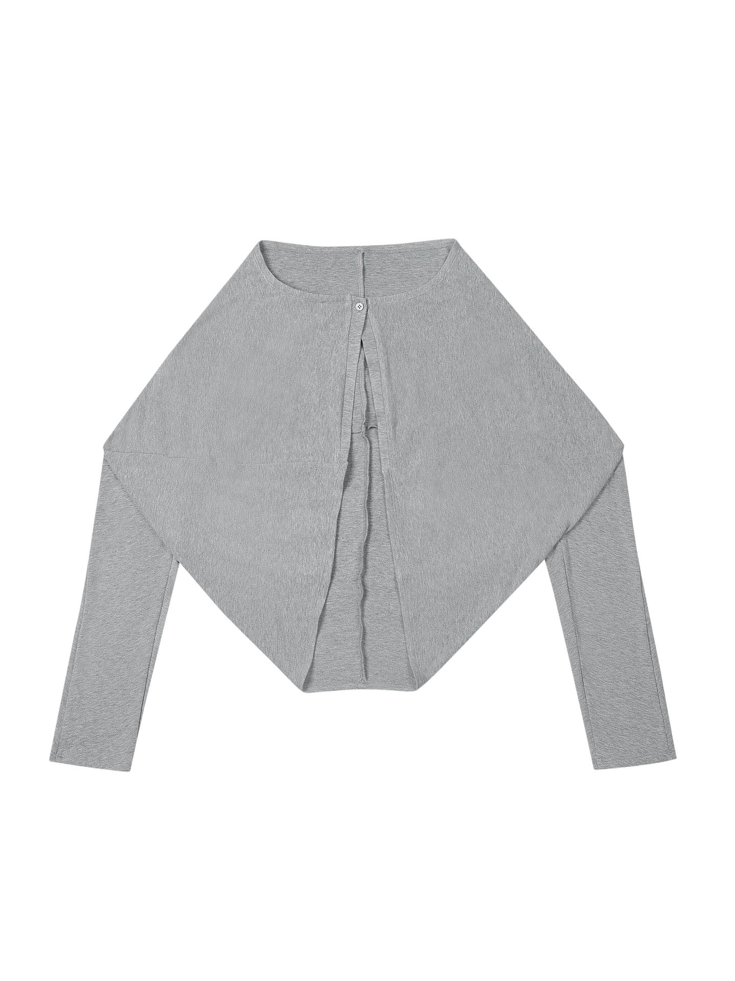 REVERSIBLE CROPPED CARDIGAN - Grey - S - YIBRI - Cardigans REVERSIBLE CROPPED CARDIGAN - Grey - S - YIBRI - Cardigans von YIBRI