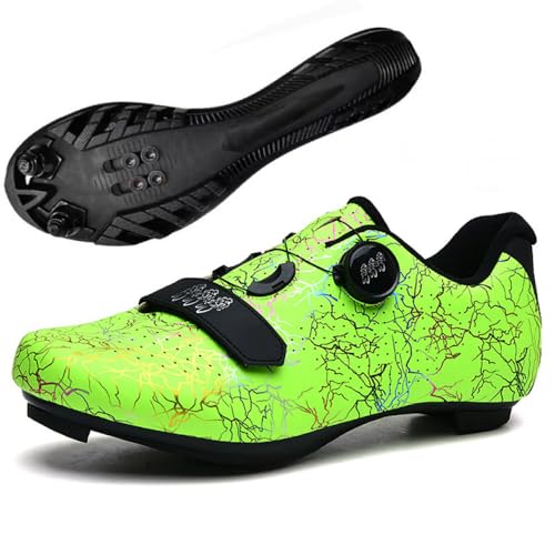 YIENHUI Fahrradschuhe Für Herren Und Damen Atmungsaktive Mountainbike-Schuhe Komfortable rutschfeste Fahrradtrainer MTB-Spinbike-Schuhe Für Drinnen Und Draußen Unisex-Sneaker-Green||Numeric_37 YIENHUI Fahrradschuhe Für Herren Und Damen Atmungsaktive Mountainbike-Schuhe Komfortable rutschfeste Fahrradtrainer MTB-Spinbike-Schuhe Für Drinnen Und Draußen Unisex-Sneaker-Green||Numeric_37 von YIENHUI