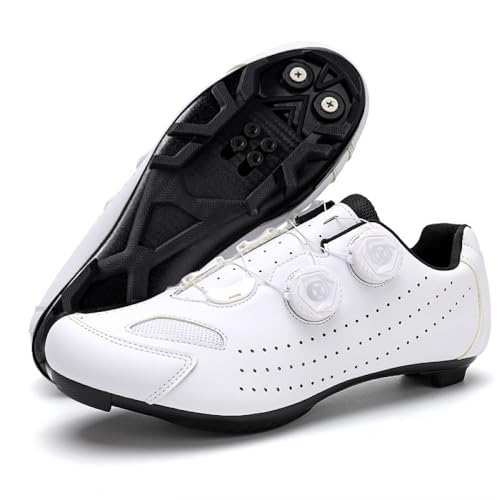 YIENHUI Fahrradschuhe Für Herren Und Damen Mountainbike-Schuhe Unisex Mit Spin-Schnürung rutschfeste, Atmungsaktive Sneaker MTB-Rennradschuhe Für Drinnen Und Draußen-White||Numeric_41 YIENHUI Fahrradschuhe Für Herren Und Damen Mountainbike-Schuhe Unisex Mit Spin-Schnürung rutschfeste, Atmungsaktive Sneaker MTB-Rennradschuhe Für Drinnen Und Draußen-White||Numeric_41 von YIENHUI