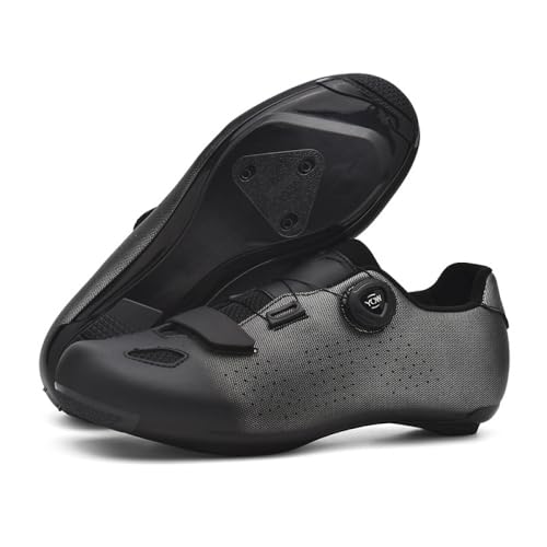 YIENHUI Fahrradschuhe Für Herren Und Damen Rennradschuhe Sneaker Unisex Atmungsaktive rutschfeste Fahrradtrainer Indoor- Und Outdoor-Spin-Bike-Rennradschuhe-Black||Numeric_38 von YIENHUI