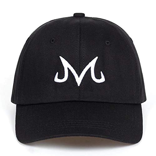 YIFEID Cap Herren Majin Buu Vatihut Cotton Baseball-Kappe Für Männer Frauen Hip Hop Snapback Cap Golf Caps Knochen Garros,Schwarz von YIFEID