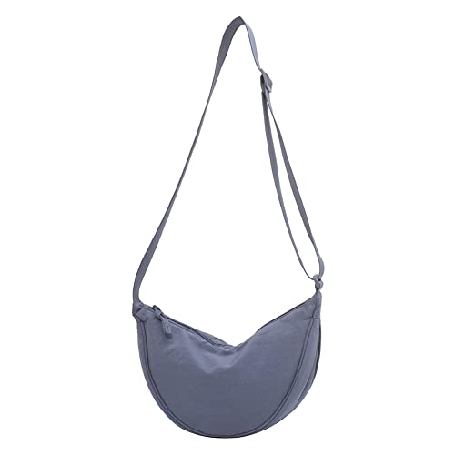 YIGEBAG Damen Handtaschen Einfarbig Halbmond Tasche Einfach Verstellbarer Riemen Mode Tragbar Lässig Leicht for den Wochenendurlaub von YIGEBAG