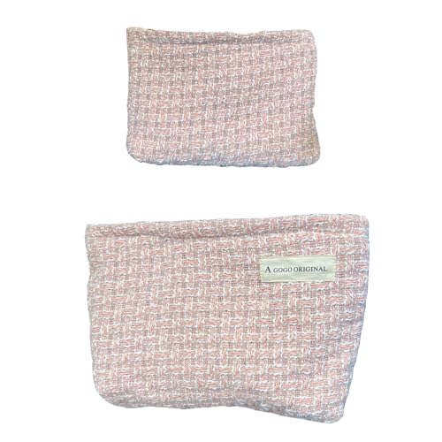 YIGEBIZI Make-up-Tasche für Damen, große Kapazität, Kosmetiktasche, Reise-Kulturbeutel, Blumenmuster, Make-up-Tasche für Geldbörse, 2 Stück, A-rosa YIGEBIZI Make-up-Tasche für Damen, große Kapazität, Kosmetiktasche, Reise-Kulturbeutel, Blumenmuster, Make-up-Tasche für Geldbörse, 2 Stück, A-rosa von YIGEBIZI