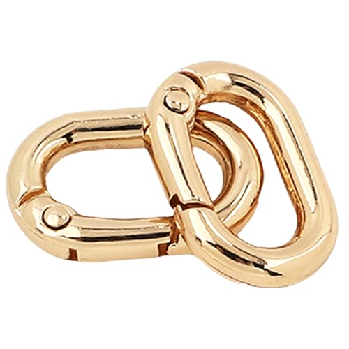 2 Stück Metallfeder Schlüsselanhänger Frühlings Schlüsselanhänger Schnallen Schlüsselanhänger Clips Multifunktionale Ovale Ringe Schnallen Für Taschen Und Geldbörsen von YIGZYCN
