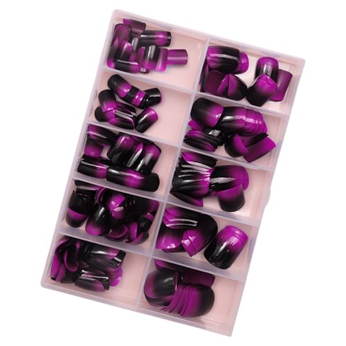 240 Stück/Box Kunstnägel zum Aufdrücken, kurze vollständige Abdeckungen, zum Aufkleben auf künstliche Nägel, Maniküre, Zubehör für Damen von YIGZYCN