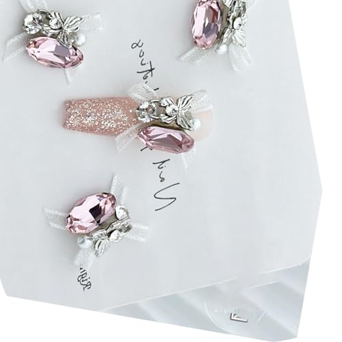 4 Stück Exquisite Nagel Edelsteine ​​mit Kristallen Ihren Nägeln Für Frauen Und Mädchen Modische Schmetterlings Nagel Edelsteine ​​zu Verleihen von YIGZYCN