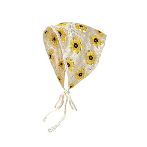 Blumenhäkeln Haare Bandana Krawatte Geknotetes Kopftro Retro Stirnband Gestrickter Kerchief Für Frauen Dreieckigem Kopfschal Blumenhäkeln Haare Bandana Krawatte Geknotetes Kopftro Retro Stirnband Gestrickter Kerchief Für Frauen Dreieckigem Kopfschal von YIGZYCN