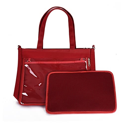 Damen Niedliche Umhängetasche Teenager Umhängetasche Mädchen JK Transparente Schmerztasche Top Handtasche All Matching Bag von YIGZYCN