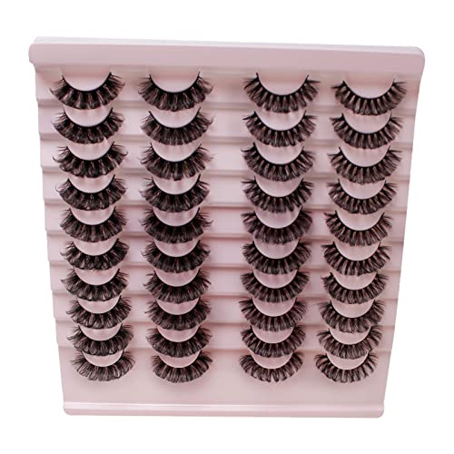 Falsche Wimpern Russische Wimpern D Natural Fake Lashes Sehen Aus Wie Wimpernverlängerungen Für Frauen Und Mädchen D Wimpern Cluster Einzelne D Wimpernverlängerungen Unsichtbares Band von YIGZYCN