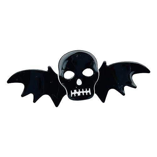 Internet Prominente Pferdeschwanz-Haarklammer mit Kürbis-/Totenkopf-Form, für Damen, Teenager, hoher Pferdeschwanz von YIGZYCN