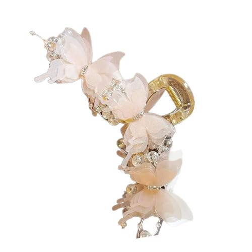 Praktische Acryl-Haarklammer mit einzigartigen Schmetterlings-Designs für Damen, modisches Haar-Accessoire für Zuhause, Büro, Party von YIGZYCN