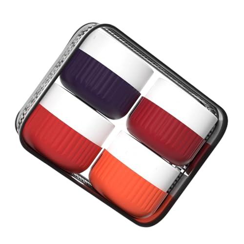 Reisebehälter für Toilettenartikel, Silikon-Cremedosen mit transparenter Tasche, Reisezubehör für Kosmetik, Gesicht, Körper, Handcreme von YIGZYCN