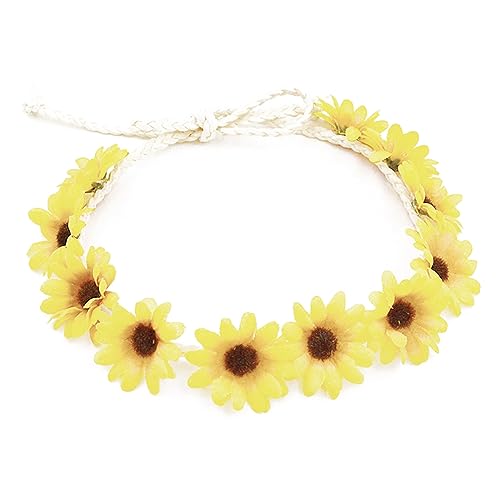 Sonnenblumen Haarkranz Braut Kopfschmuck Festivals Haarband Haarschmuck Für Frauen Haarschmuck Hochzeit Haarschmuck Braut Haarschmuck Mädchen Haarschmuck Baby Haarflechten von YIGZYCN