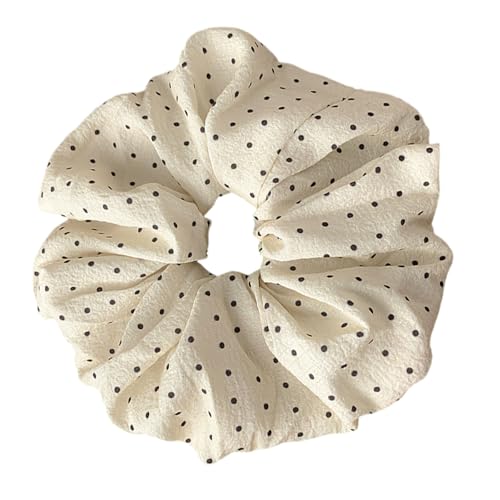 Stilvolle französische Haarbänder mit Punkten, elastische Haargummis für Damen, modisches Haar-Accessoire, Statement-Haarteil, Pferdeschwanz-Halter von YIGZYCN