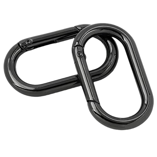 2 Stück Metallfeder Schlüsselanhänger Frühlings Schlüsselanhänger Schnallen Schlüsselanhänger Clips Multifunktionale Ovale Ringe Schnallen Für Taschen Und Geldbörsen von YIGZYCN