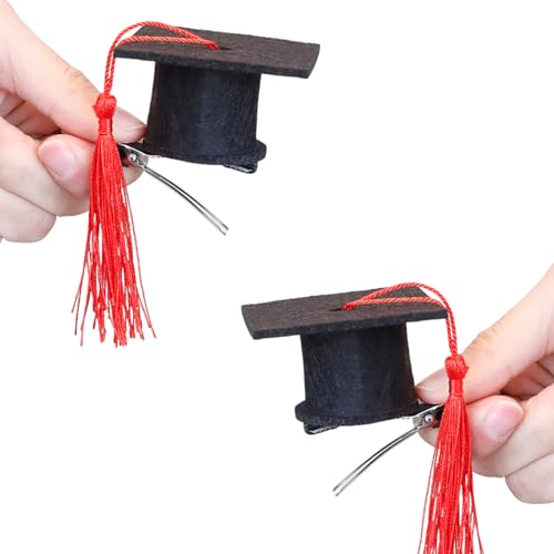 YIGZYCN Abschlusssaison-Stirnband für Schulabsolventen, kleine Abschlusshut-Haarspange, rutschfeste Seitenklammer, von YIGZYCN