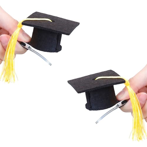 YIGZYCN Abschlusssaison-Stirnband für Schulabsolventen, kleine Abschlusshut-Haarspange, rutschfeste Seitenklammer, von YIGZYCN