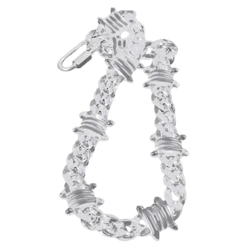 YIGZYCN Acryl-Kette, Dornen-Halskette für Herren und Damen, Hip-Hop, Punk, mit Widerhaken, Halsband, Anhänger, Schlüsselbeinkette, Unisex-Zubehör von YIGZYCN