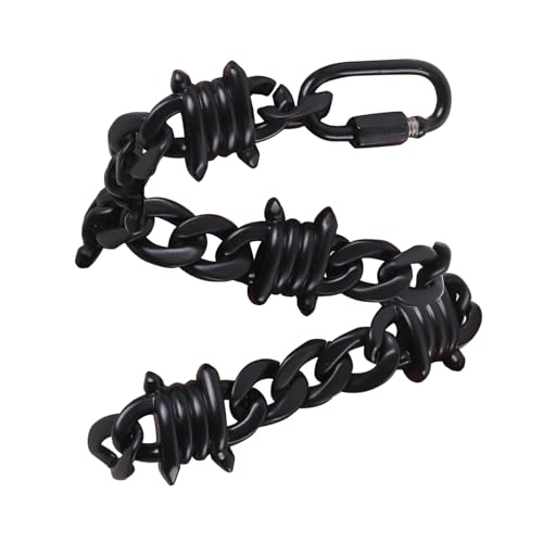 YIGZYCN Acryl-Kette, Dornen-Halskette für Herren und Damen, Hip-Hop, Punk, mit Widerhaken, Halsband, Anhänger, Schlüsselbeinkette, Unisex-Zubehör von YIGZYCN