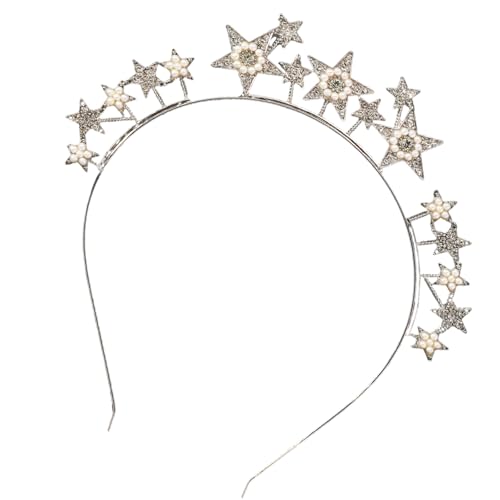 YIGZYCN Blingbling Strass-Stern-Stirnband für Damen, Abendpartys, formelle Veranstaltungen, Versammlungszubehör, von YIGZYCN