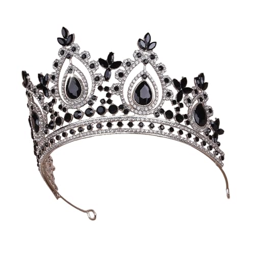 YIGZYCN Braut-Strass-Kronen, Prinzessinnen-Kronen, Stirnbänder, Hochzeit, Kristall-Kopfbedeckung für Geburtstage und von YIGZYCN
