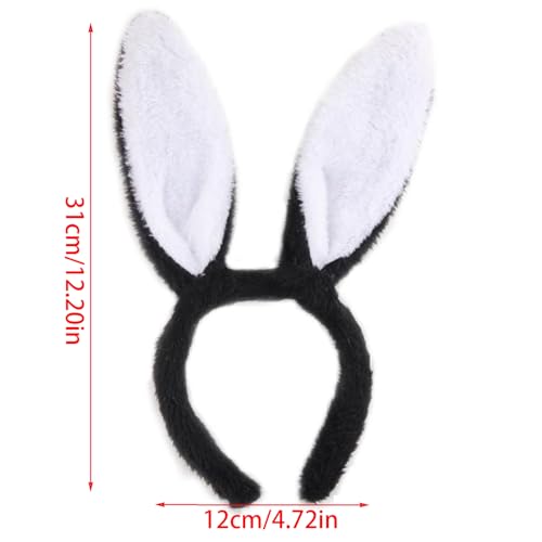 YIGZYCN Cartoon Hasenohren Stirnband Plüsch Hasenohren Haarband Tierohren Haarband Weihnachten Cosplay von YIGZYCN